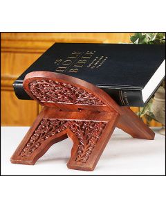 Carved Rosewood Bible Stand