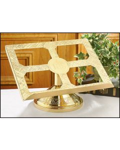IHS Brass Missal Stand for Altar