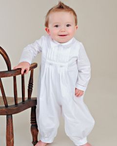 Boys Cotton Baptism Christening  Coverall