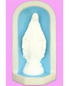  Our Lady Of Grace Outdoor Statue and Grotto White
