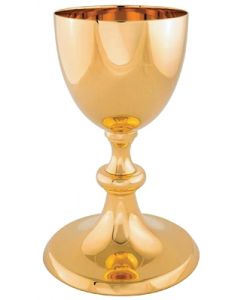 Plain Gold Communion Chalice 16 oz.