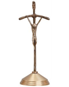 Pope John Paul Altar Crucifix Solid bronze,