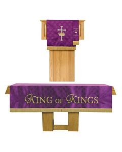 Purple Church Altar Frontal 3pc Set