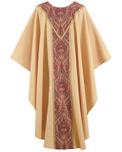 Red and Gold Roncalli Clergy Chasuble