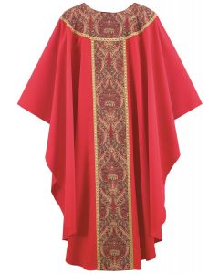 Red Roncalli Clergy Chasuble 