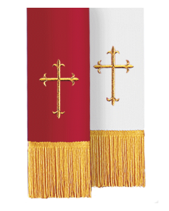 Reversible Bible Marker with Cross Red to White