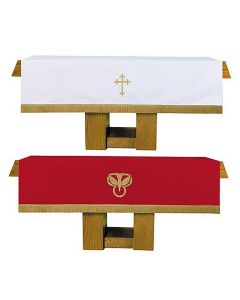 Reversible Church Altar Frontal - Red & White