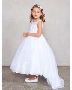 Lace Holy Communion Dresses with Train