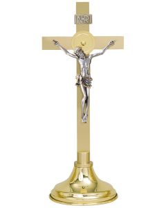 Two Tone Standing Church Altar Crucifix