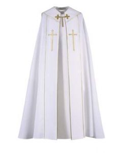 White Ave Maria Clergy Cope