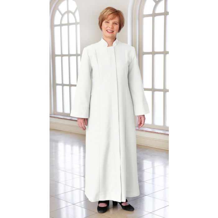Women's Tailored Clergy Robe in White or Black