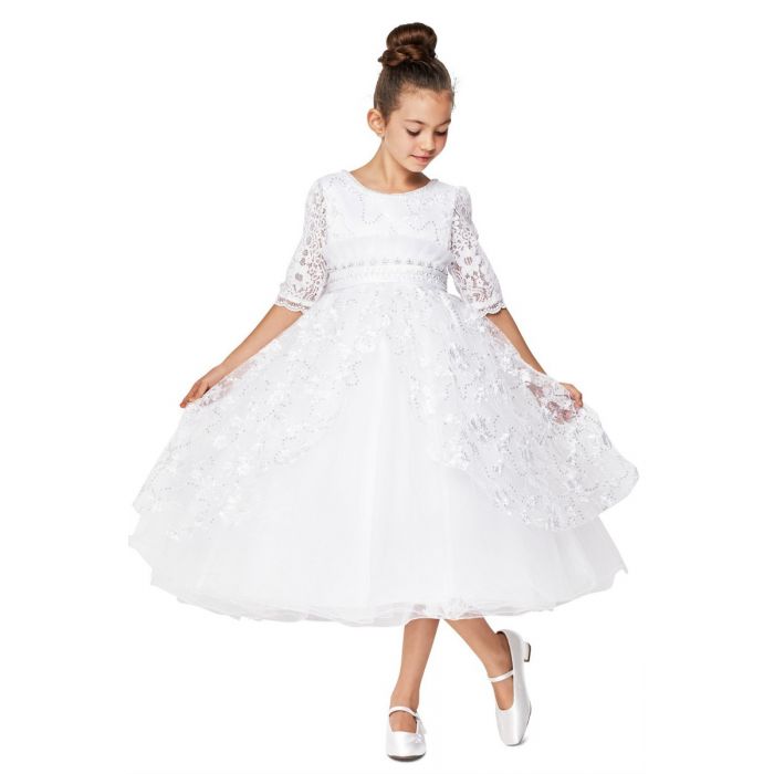 First Communion Dress with 3/4