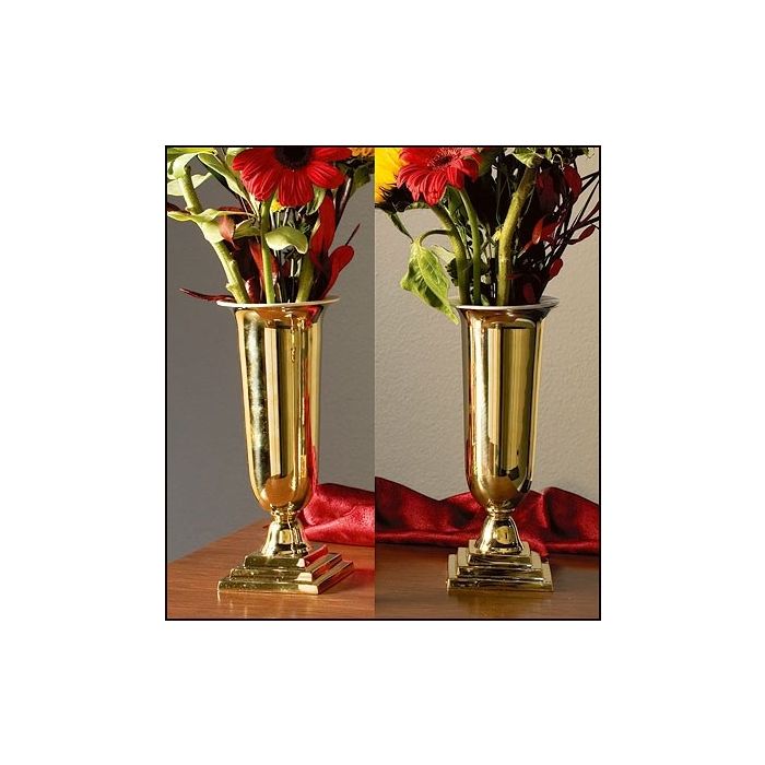 Altar Vases Set of Two Brass