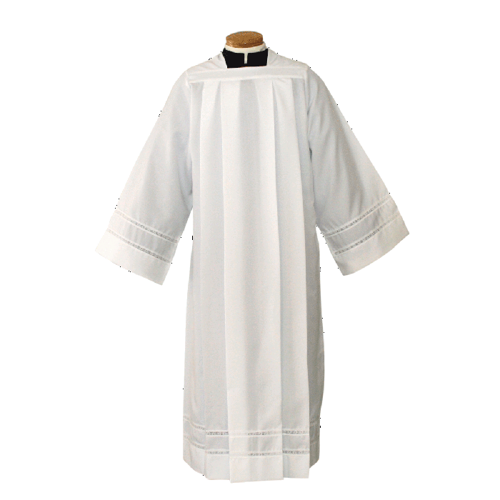 Clergy Alb with Lace Bands