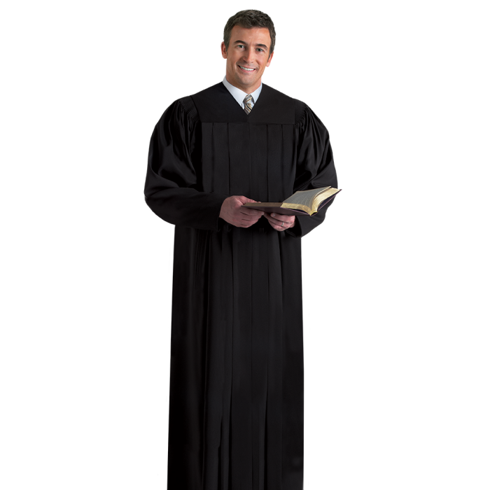 Pulpit Robe Plymouth Black