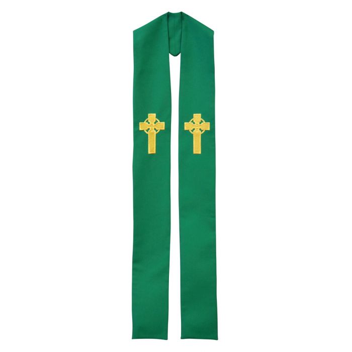Irish Celtic Cross Clergy Stole or Deacon Stole