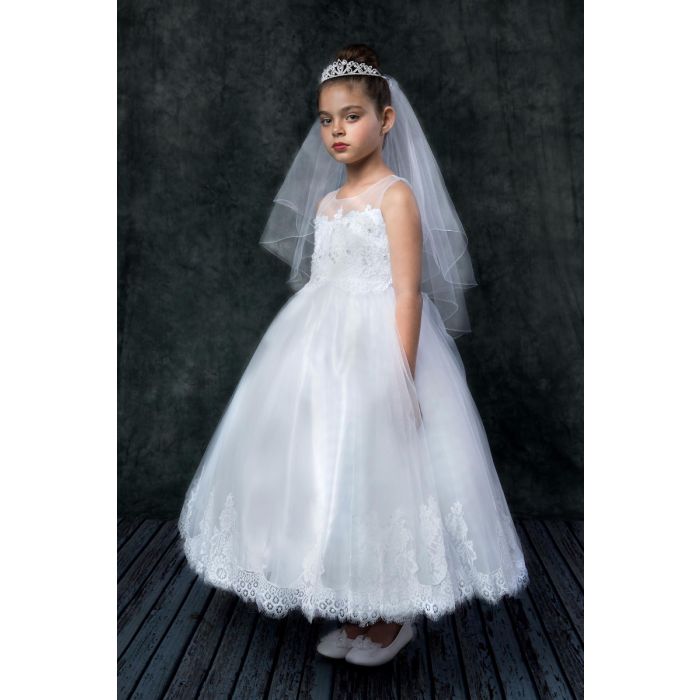 Organza and Lace First Holy Communion Dress