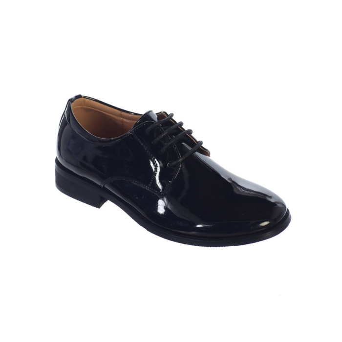 Shiny Patent Leather First Communion Shoes for Boys