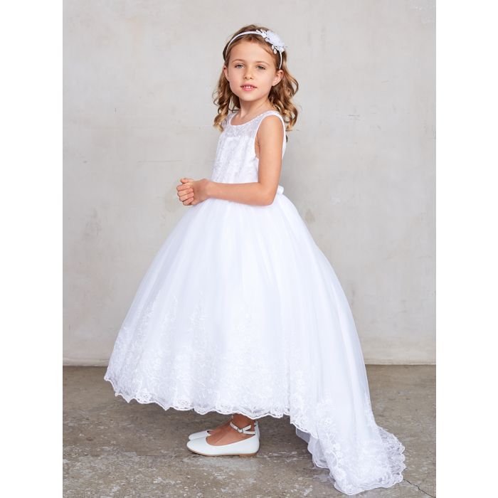 Lace Holy Communion Dresses with Train
