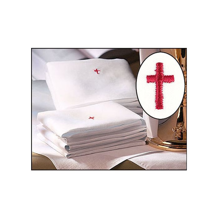 100% Linen Lavabo Towels with Red Cross