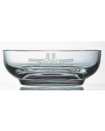 Etched Glass Communion Bowl Patens