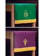 Purple/Green Table Runner Parament with Fringe