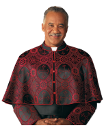 Scarlet Brocade Men's Bishop Clergy Shoulder Capes