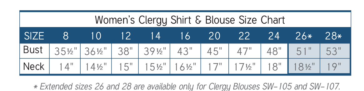 womens clergy blouses by Murphy Robes