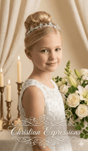 First Communion Irish Shamrock Tiara