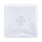 Altar Corporal with Jerusalem Cross Cotton Blend
