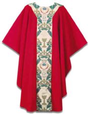 RED TAPESTRY OF LIFE CLERGY CHASUBLE