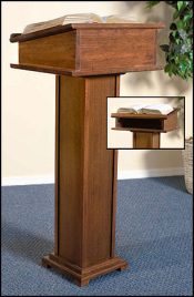 Church Altar Lectern with Shelf