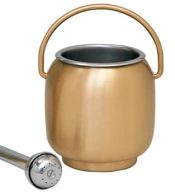 Bronze Holy Water Pot with Sprinkler and Liner