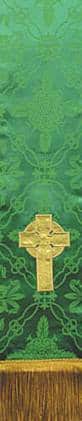 Irish Celtic Cross on Green Ely Bible Marker