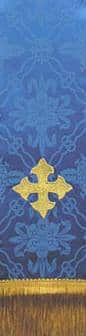 Square Fleury Cross on Blue Bible Marker