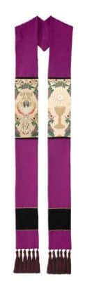 Purple Tapestry of Life Clergy Overlay Stole