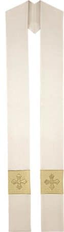 Cream Festive Clergy Overlay Stole