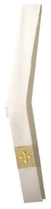 FESTIVE PANELS ON CREAM DEACON STOLE