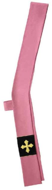 ROSE / MAROON ROYALE MAROON VELVET PANELS  DEACON STOLE