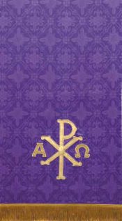 Chi-Ro and Alpha Omega Lectern Hanging