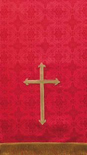 Gold Fleury Cross Lectern Hanging