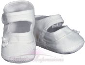 Girls Cotton Batiste Shoe with tiny braid