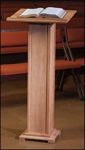 Church Altar Lectern in Pecan