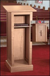 Full Church Altar Lectern with Shelf
