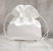 Pearl Cross First Communion Purse