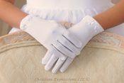 Irish Shamrock First Communion Gloves