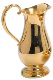 Gold Plated Church Ewer Pitcher