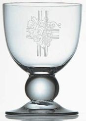 Etched Glass Communion Chalices