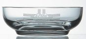 Etched Glass Communion Bowl Patens