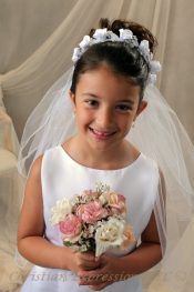Tammy First Communion Wreath Veil